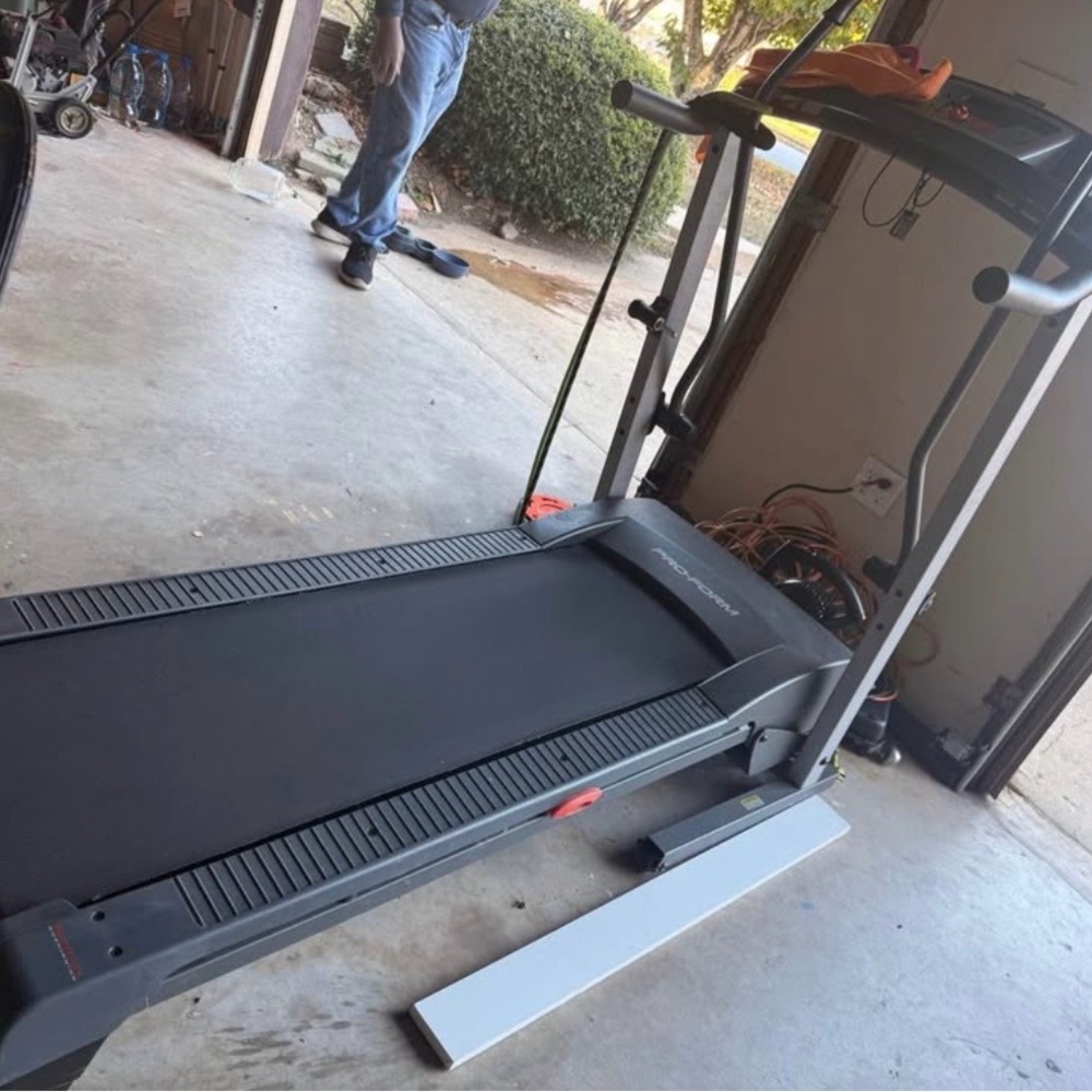 Compact Black Treadmill for Home Use